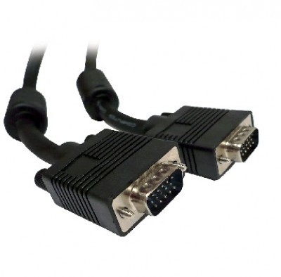 Cable VGA 1.8M M-M BROBOTIX, 1,8 m, SVGA, SVGA, Negro