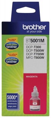 Botella de tinta BROTHER, Magenta, 5000 páginas, Inyección de tinta