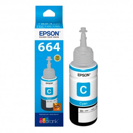 Tinta EPSON T664220-AL, Cian, Epson