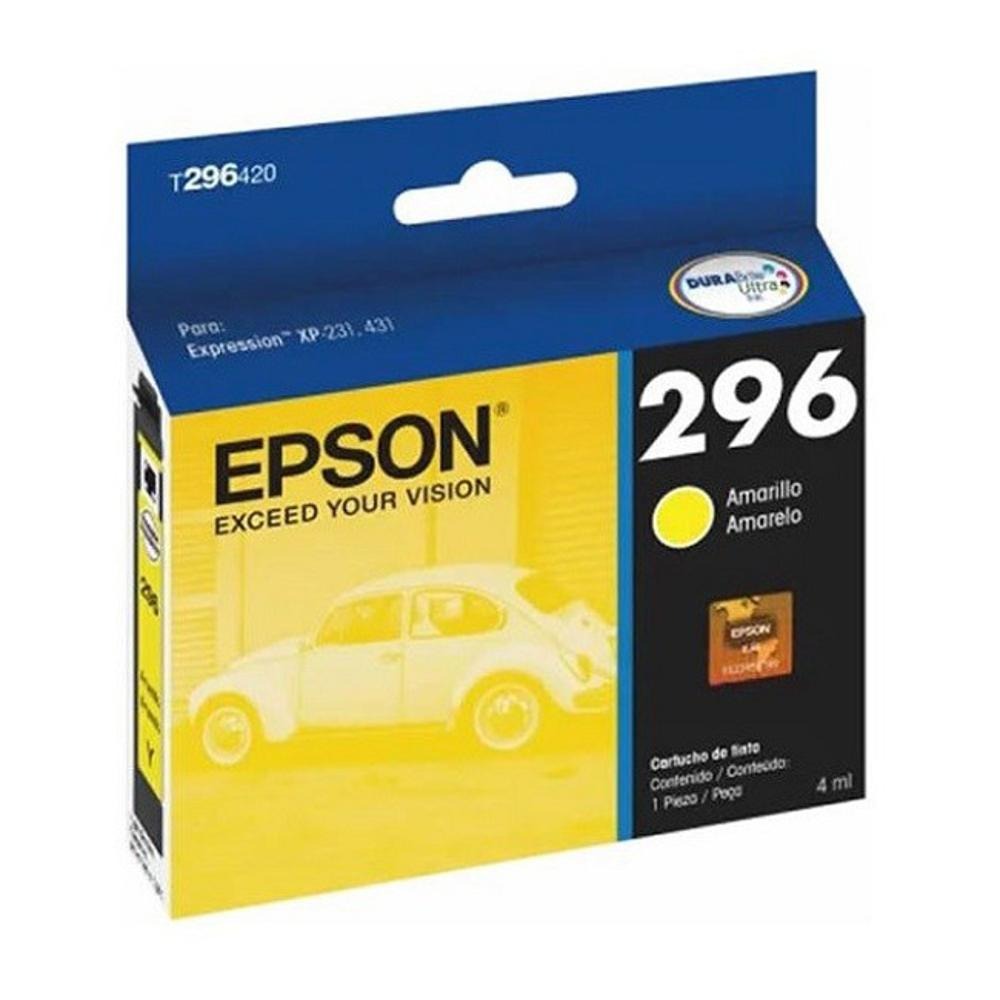 Cartucho EPSON T296420-AL, Amarillo, Epson, Inyección de tinta