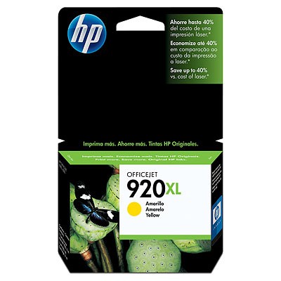 Cartucho HP Num 920XL, Amarillo, CD974AL