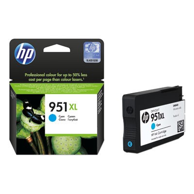 Cartucho HP 951XL, CN046AL, Cian