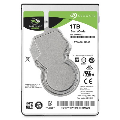 Disco Duro SEAGATE ST1000LM048, 1000 GB, Serial ATA III, 5400 RPM, 2.5"