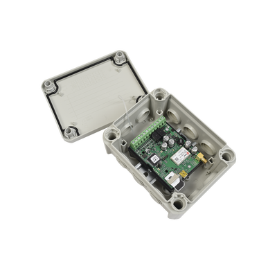 Controlador remoto 3G / Activación por medio de CELULAR (APP o LLAMADA) / Marcador / Caja Nema IP67 / 2000 Usuarios  Modelo: ESIM320IP Marca: ELDES