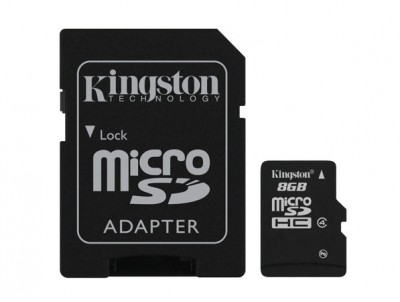 Memoria SD Kingston Technology, 8 GB, Negro