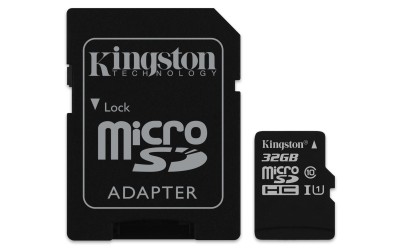 Memoria Micro SD Kingston Technology SDCS/32GB, 32 GB, Negro