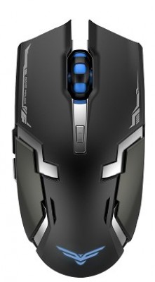 Mouse Gaming Naceb Technology NA-631, RF inalámbrico, Negro