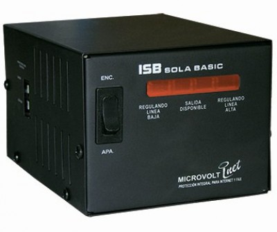 *Regulador Industrias Sola Basic MICROVOLT 2000 VA, Negro, Hogar y Oficina, 2000 VA