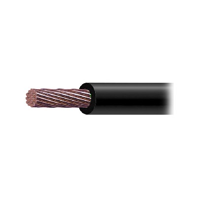 Cable de Cobre Recubierto THW-LS Calibre 2/0 AWG 19 Hilos Color Negro (50 metros)