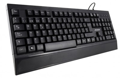Teclado ACTECK AC-916608, USB, QWERTY, Negro, PC/server, Alámbrico