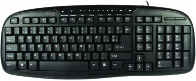 Teclado Multimedia Easy Line, USB, Negro, Alámbrico