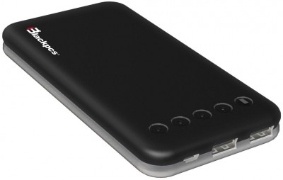 *Power Bank Blackpcs EPBBL9-10000, Negro, Universal, 10000 mAh, 5V, Polímero de litio