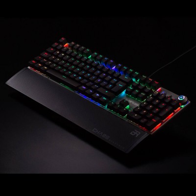 Teclado Gaming Alambrico CHAOS Balam Rush BR-922944, Negro c/ Gris, Multicolor