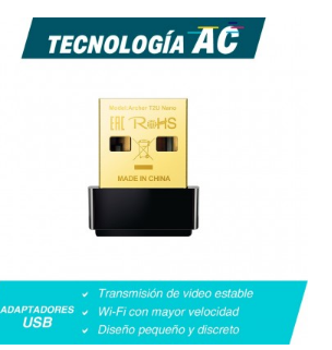 Adaptador USB TP-Link Archer T2U Nano