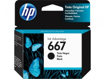 Cartucho HP 667 Negro
