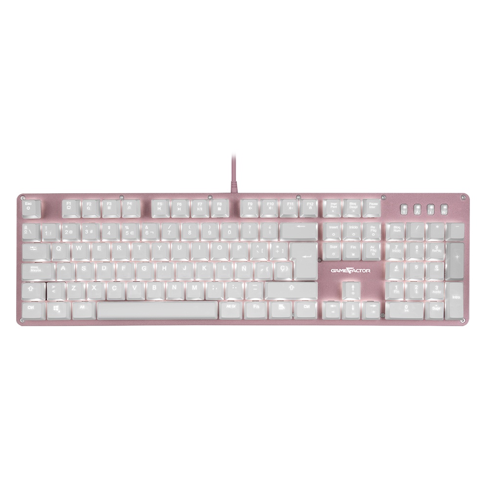 Teclado Mecanico GameFactor Rosa SBlue