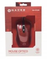 MOUSE ALAMBRICO NACEB USB ROJO NA-0115R