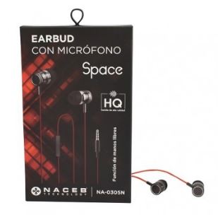AUDIFONOS NACEB C/MIC. SPACE NA-0305N