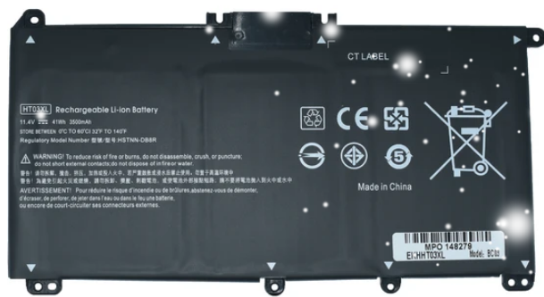 EKHHT03XL Bateria 11.55V 41.9Wh/3630mAh para HP Pavilion 14-CE 14-CF 14-cm 14-CK 14-DF 14-MA 15-DA 15-CS 15-DB 14Q-CS 15-CW 17-by 17-CA HP 240 245 250 255 G7 340 348 G5 HT03XL