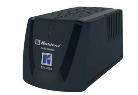 Regulador KOBLENZ ER-2250, 6, Negro, Hogar y Oficina, 2250 VA, 1000 W
