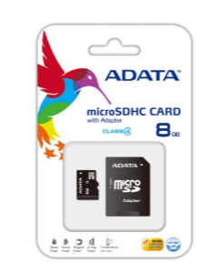Memoria SD ADATA MicroSD class 4, 8 GB