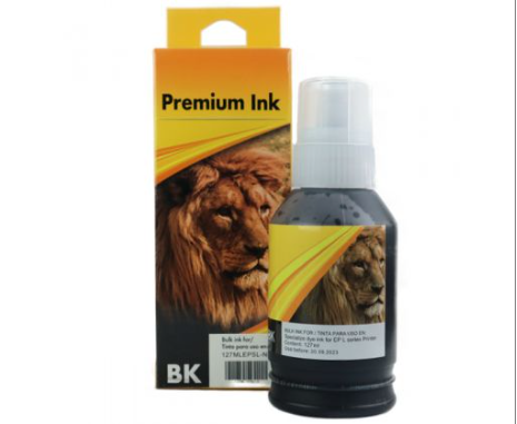 Botella de Tinta de 127 ml. Universal Negro calidad Premium.