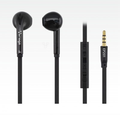 Audífono VORAGO EP-201, Negro, 1,2 m, 3,5 mm