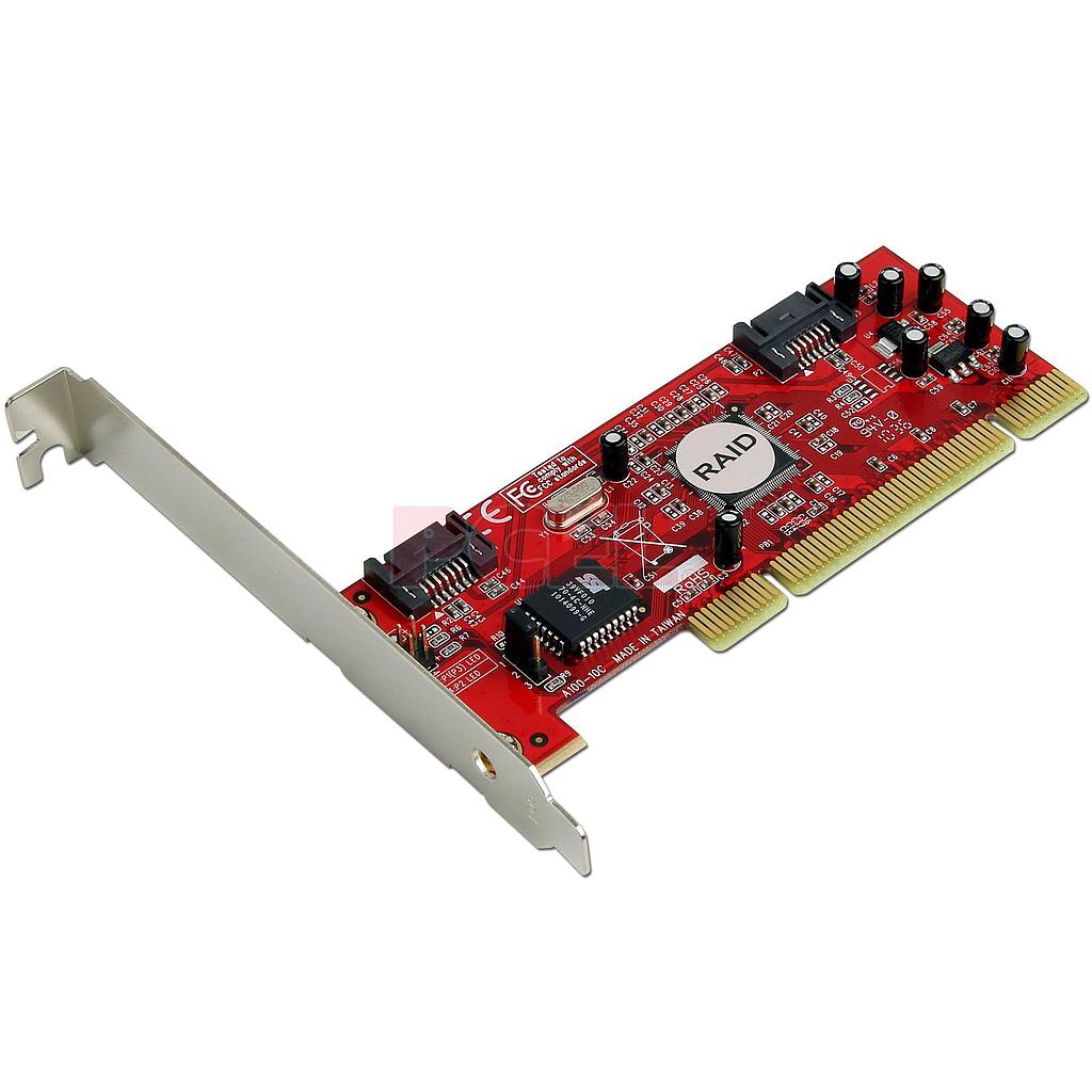 Tarjeta Controladora Manhattan con 2 puertos SATA 1.5Gb/s RAID, PCI