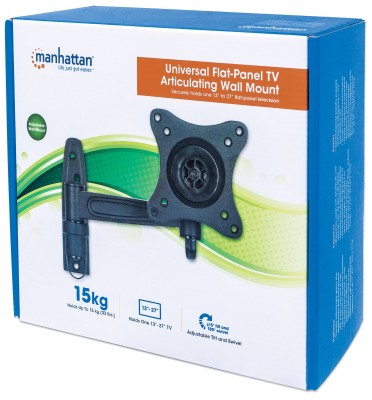 Soporte para TV MANHATTAN 423700, 15 kg, Aluminio, 13", 27", Universal 423700