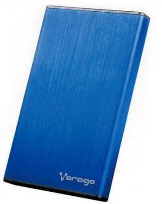 Gabinete Disco Duro 2.5" Vorago 201 Usb3.0 Azul Rey