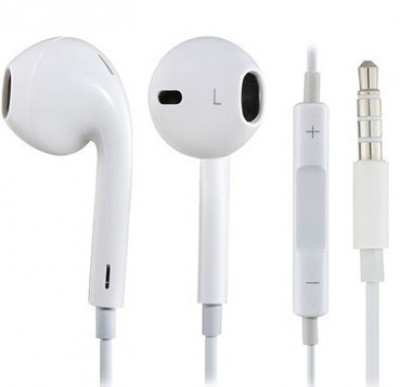 Auricular BROBOTIX , Dentro de oído, Color blanco, Alámbrico