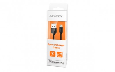 Cable Lightnign Adata Negro 1Mt