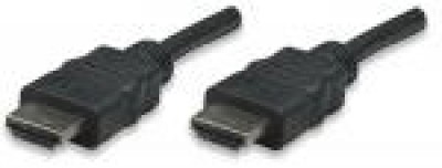 Cable HDMI MANHATTAN, 7,5 m, HDMI, HDMI, Macho/Macho, Negro