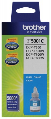 Botella de tinta BROTHER, Cian, 5000 páginas, Inyección de tinta