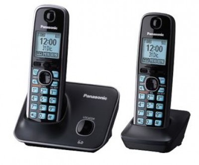 TELÉFONO INALÁMBRICO PANASONIC KX-TG4112MEB, ESCRITORIO, NEGRO, SI, SI, LCD