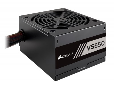 Fuente de poder 650W CORSAIR VS650, 650 W, PC, Negro, 12 cm, ATX CP-9020172-NA/RF