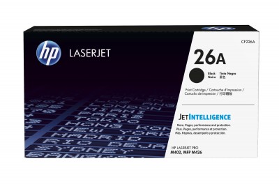 Tóner HP Num 26A CF226A 3100 páginas, Negro