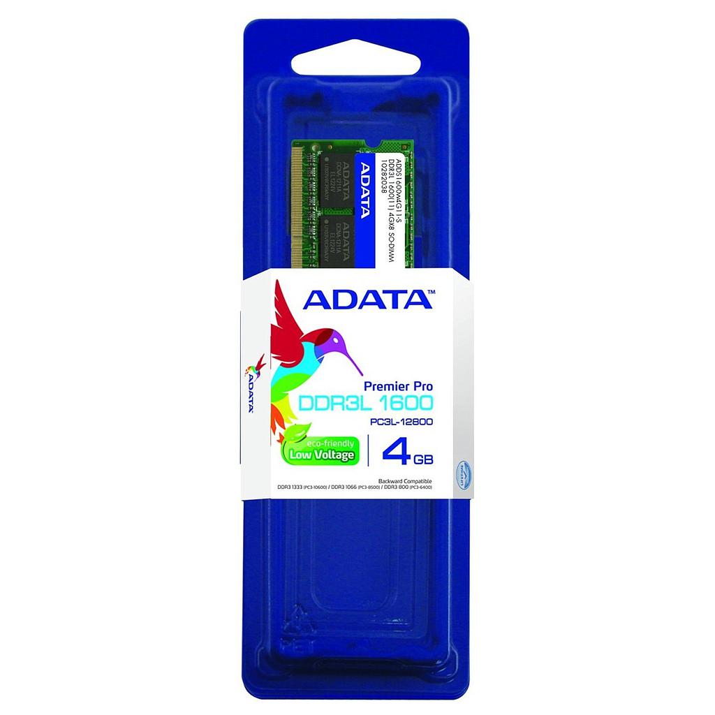 Memoria SO-DIMM DDR3L 4GB Adata